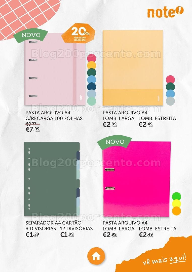Antevisão Folheto NOTE Regresso às Aulas Promoções até 21 setembro